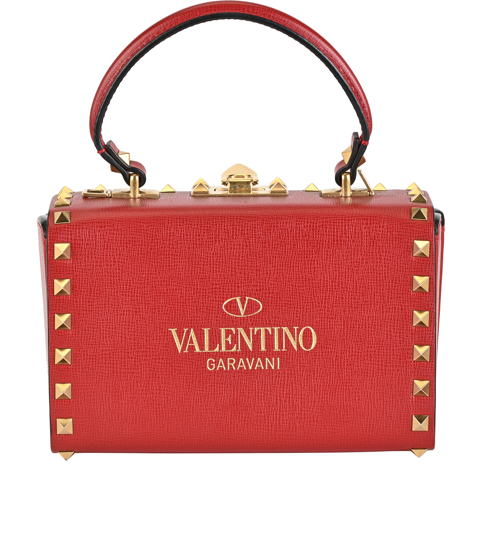 Rockstud Alcove Box, &pound;695, Handbags, Red, Leather, Back view